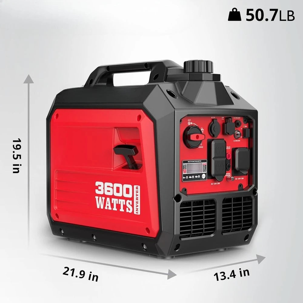 Générateur d'onduleur portable super silencieux de 6600 watts – 30 A RV-ave sinusoïdale pure prêt à 8 à 14,5 heures, autonomie de charge à 50 % |   Personnalisé
