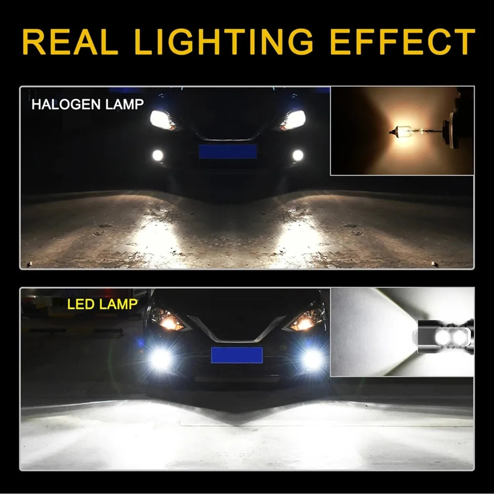 Ampoule LED antibrouillard avant de voiture, 2 pièces, pour AUDI A4 B7 B8 B9 2009 - 2019 2010 2011 2012 2013 2014 2015 2016 2017 2018, accessoire