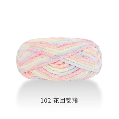 Fil à tricoter 100g, fil de glace douce, fil de coton tricoté à la main pour écharpe, Crochet de bricolage tricoté à la main