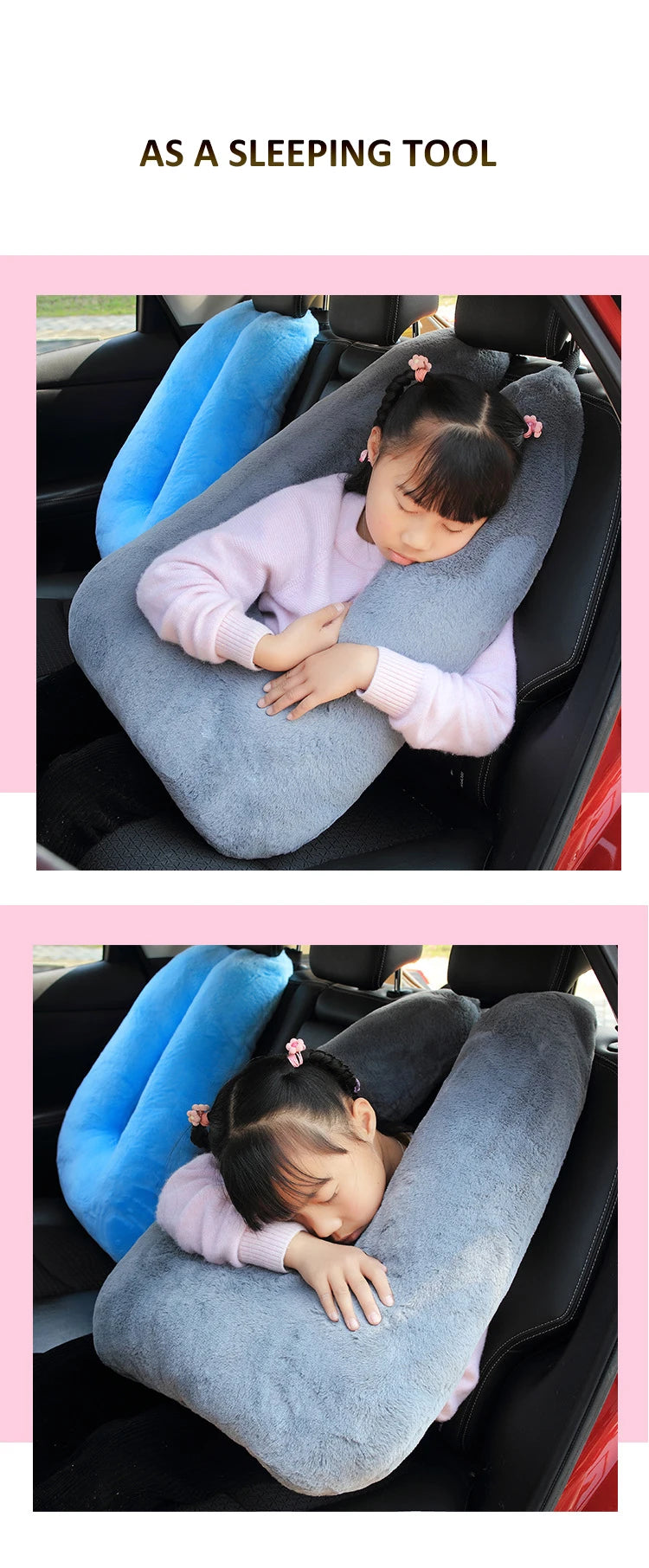 Oreiller de voiture ceintures de sécurité oreillers couverture voiture enfants voyage oreillers de couchage ceinture de sécurité automatique coussin en peluche épaulière Animal mignon
