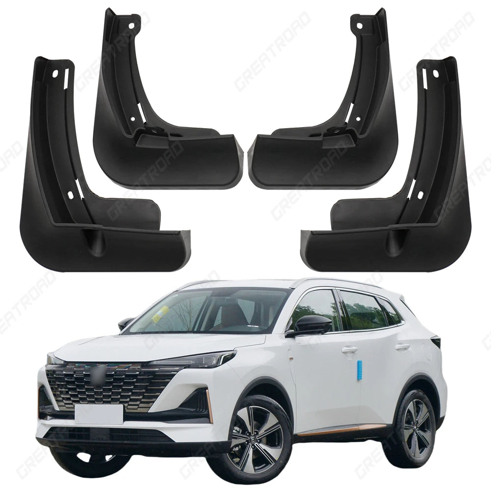 Garde-boue ABS durables pour Changan CS55 Plus MK2 2021 2022 2023, 4 pièces, garde-boue de voiture, installation facile, accessoires automobiles