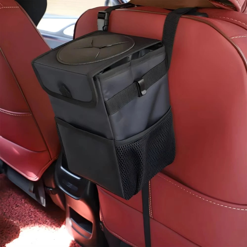 Poubelle de voiture Portable, boîte de rangement pliable, organisateur de véhicule multifonctionnel, poubelle de voiture, poubelle de rangement compacte pour l'intérieur de la voiture