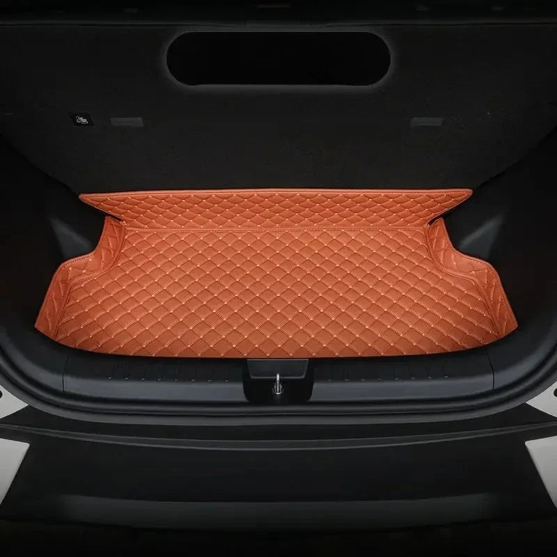 Tapis de coffre de voiture personnalisé en cuir de mouette, couverture complète, doublure de chargement, accessoires d'intérieur imperméables pour BYD Dolphin Mini /surf 2025