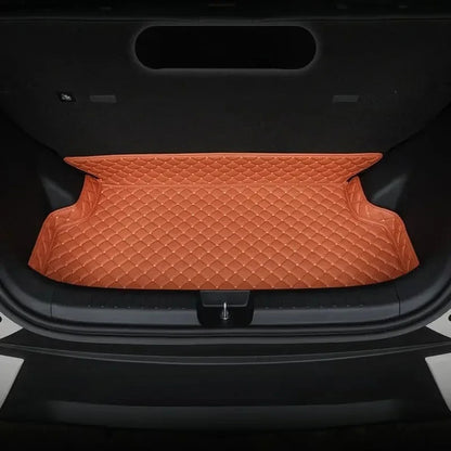 Tapis de coffre de voiture personnalisé en cuir de mouette, couverture complète, doublure de chargement, accessoires d'intérieur imperméables pour BYD Dolphin Mini /surf 2025