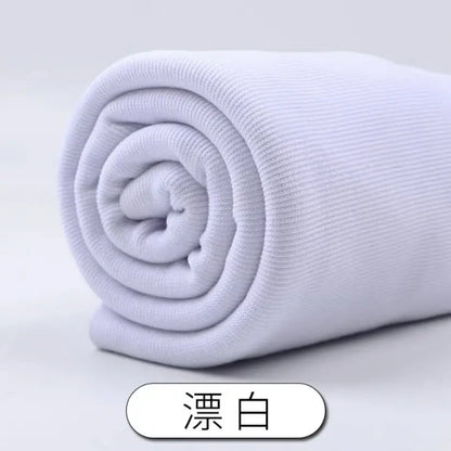 Tissu fileté élastique en coton, manches de sweat-shirt, col, ourlet, bord inférieur, tissu tricoté à revers élastique pour vêtements
