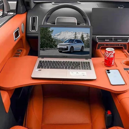 Food Tray Table Eating Drinks Tray Holder For Xpeng G6 G9 P7 P7i X9 Foldable Car Steering Wheel Tray Table High Stability Strong