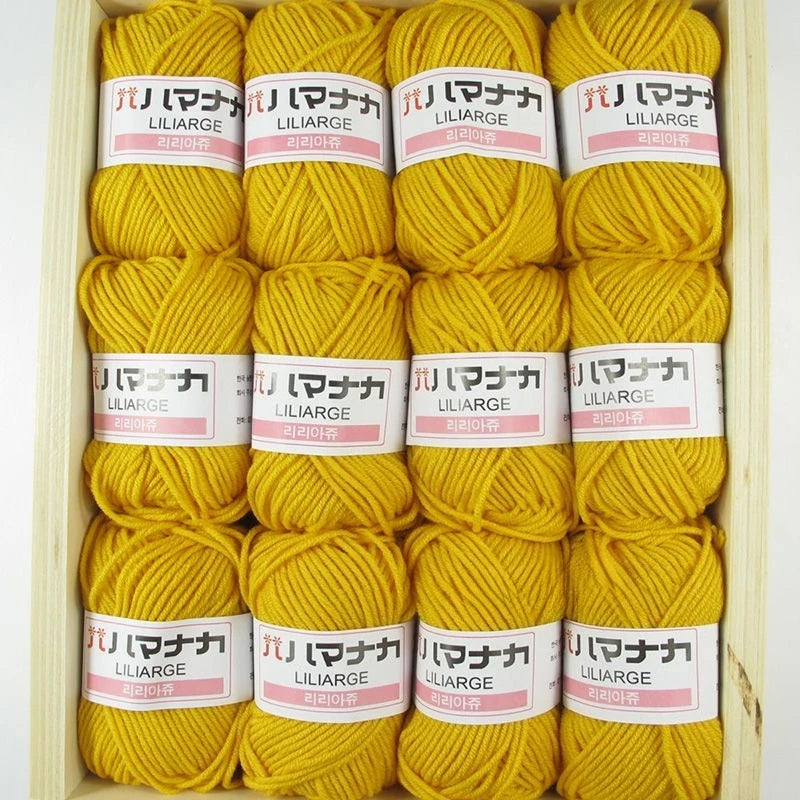 12 pièces 300g fil de lait fait à la main grossier bricolage tissage boule de fil pour pull chapeau écharpe et autres vêtements doux Crochet fil à tricoter