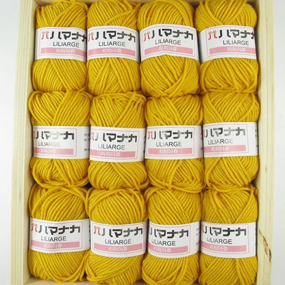 12 pièces 300g fil de lait fait à la main grossier bricolage tissage boule de fil pour pull chapeau écharpe et autres vêtements doux Crochet fil à tricoter