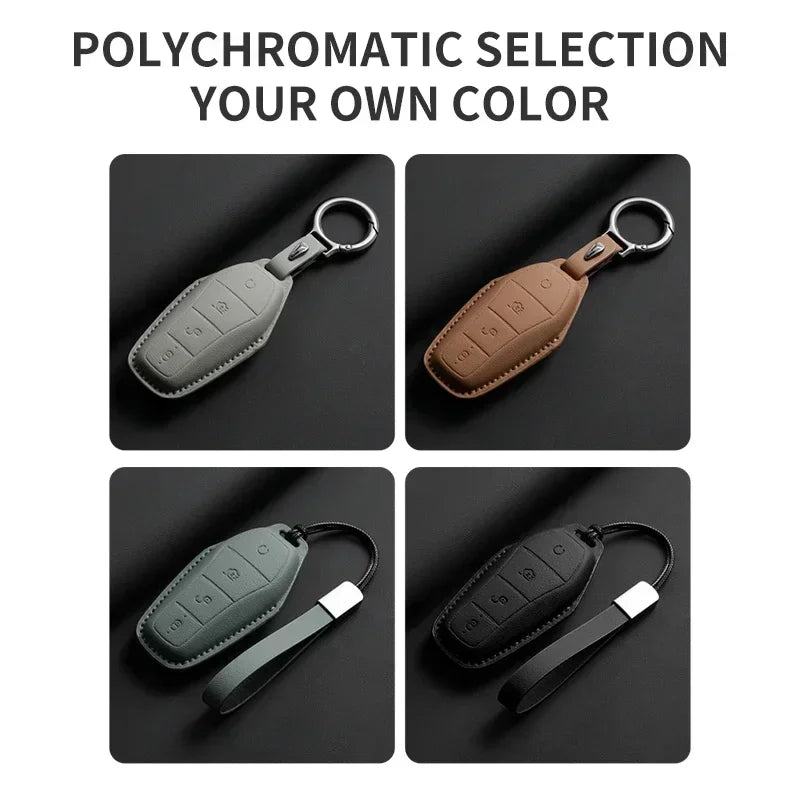 Étui de protection pour clé de voiture, support pour BYD Han Ev Tang Dm Qin PLUS Song Pro MAX Yuan DolDave E2, protecteur de clé automatique, accessoires de voiture