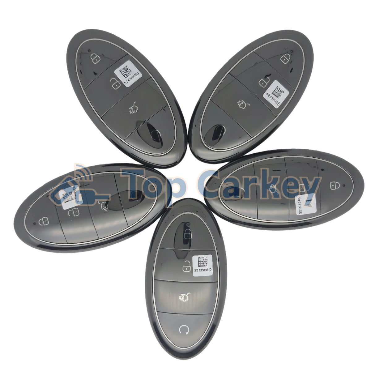 TopCarkey – clé télécommande intelligente originale, sans clé, puce Go ID4A, 433MHz, avec coque métallique, pour BYD Yangwang U8 U8L U9 Xtreme U9X U7