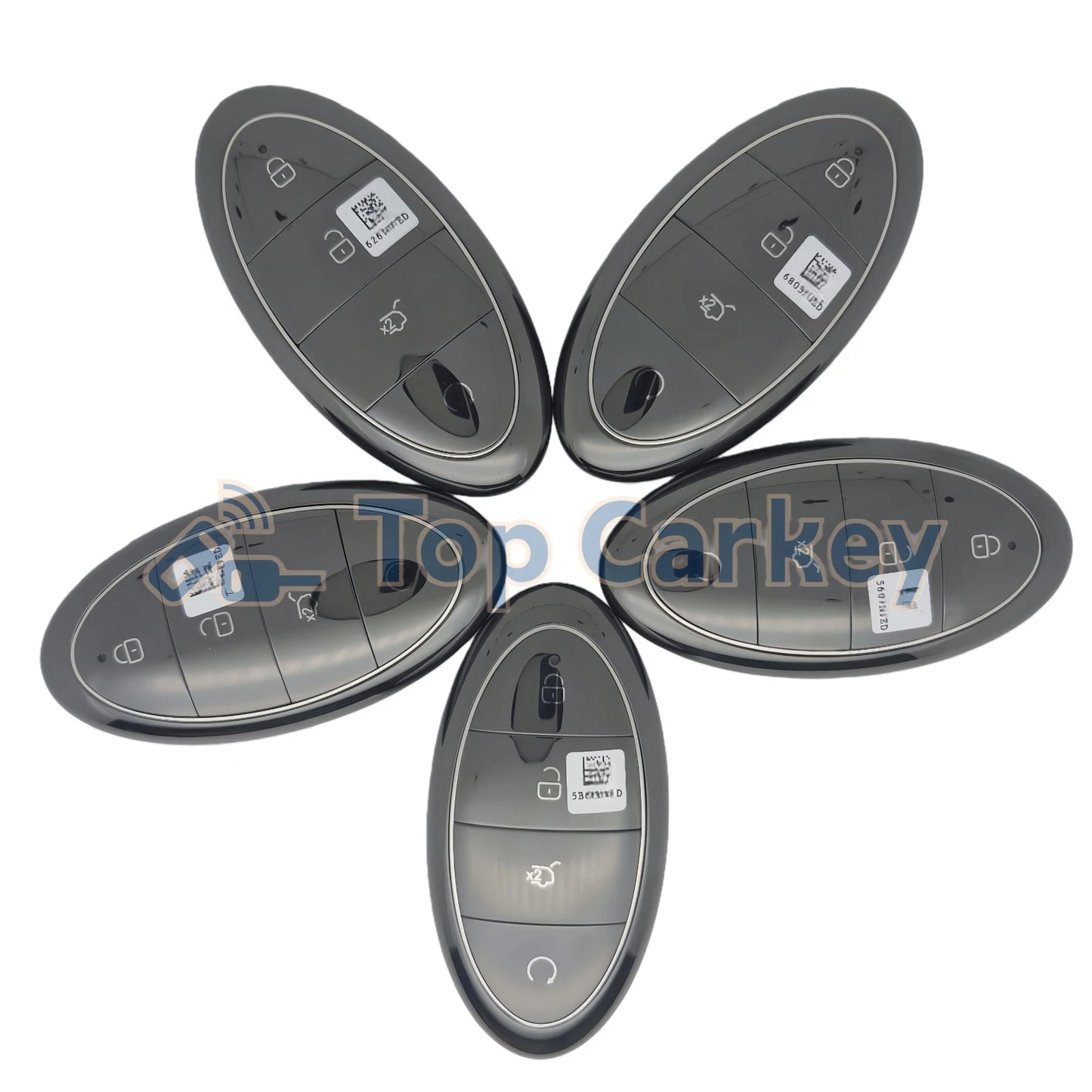 TopCarkey – clé télécommande intelligente originale, sans clé, puce Go ID4A, 433MHz, avec coque métallique, pour BYD Yangwang U8 U8L U9 Xtreme U9X U7