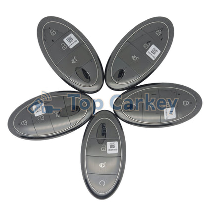 TopCarkey – clé télécommande intelligente originale, sans clé, puce Go ID4A, 433MHz, avec coque métallique, pour BYD Yangwang U8 U8L U9 Xtreme U9X U7