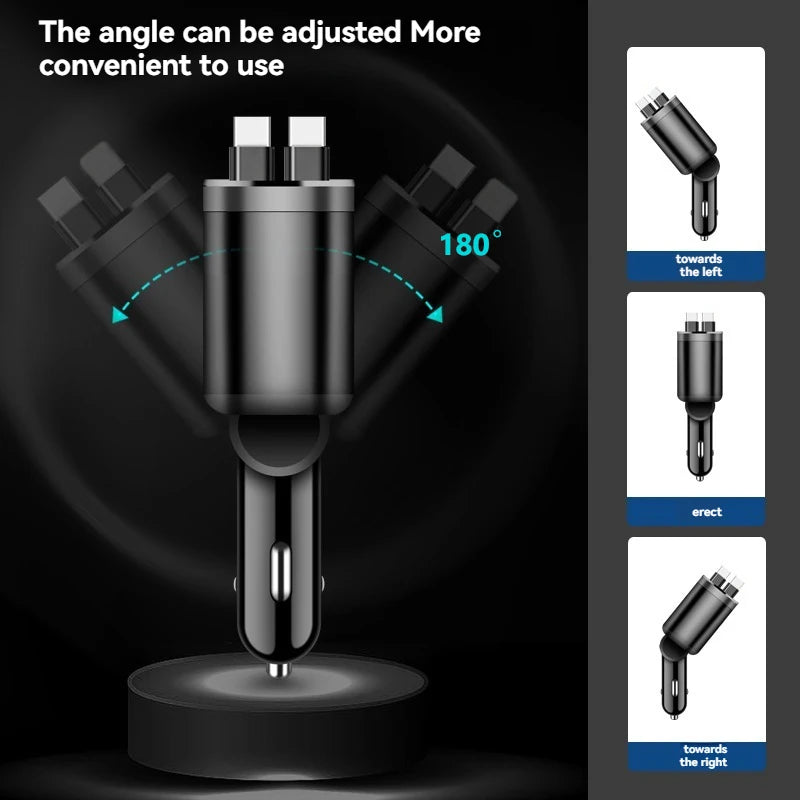 Chargeur de téléphone portable pour un à cinq véhicules, prenant en charge une charge ultra rapide, avec lumière ambiante et ciel étoilé