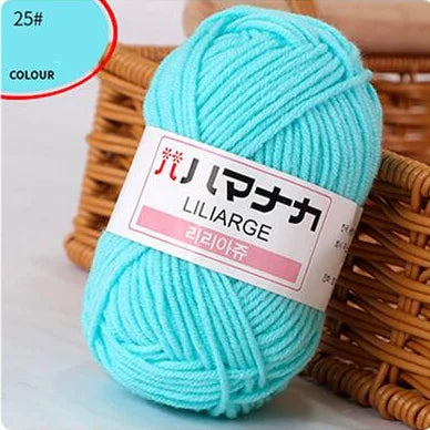 Fil de laine à tricoter en coton doux et doux pour bébé, fil de velours en fibres épaisses, fil de laine à tricoter à la main pour pull de bricolage