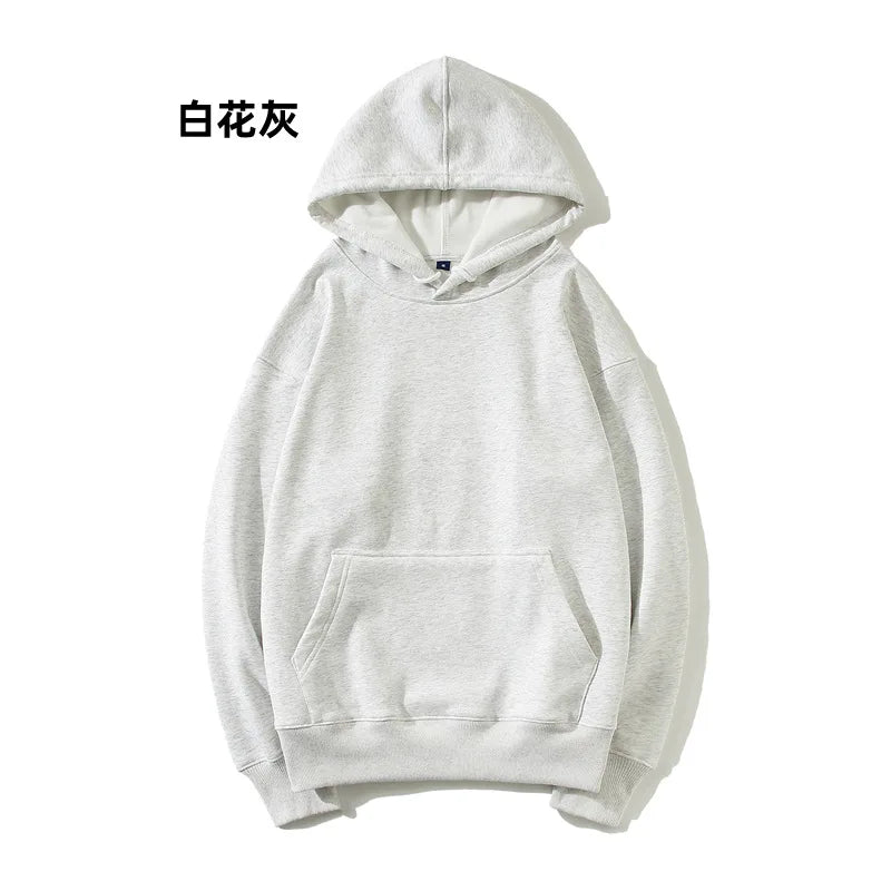 Pull en peluche à épaules dénudées pour hommes, Logo personnalisé, ample, couleur unie, grande taille, Hip-hop, rue, pull vierge