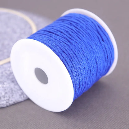 Corde de coton pour macramé, ficelle, ficelle, fil, artisanat, couture, tentures murales faites à la main, bohème, fête de mariage, décoration d'intérieur, 1.2mm, 37m