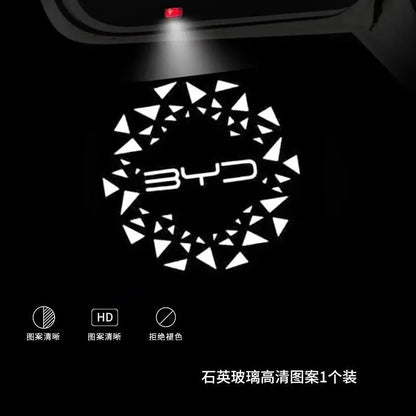 Convient aux lumières de bienvenue de porte de voiture BYD Lumière de bienvenue haute définition qui ne se décolore pas pour la lumière de bienvenue de voiture BYD BYD Han Qin Song