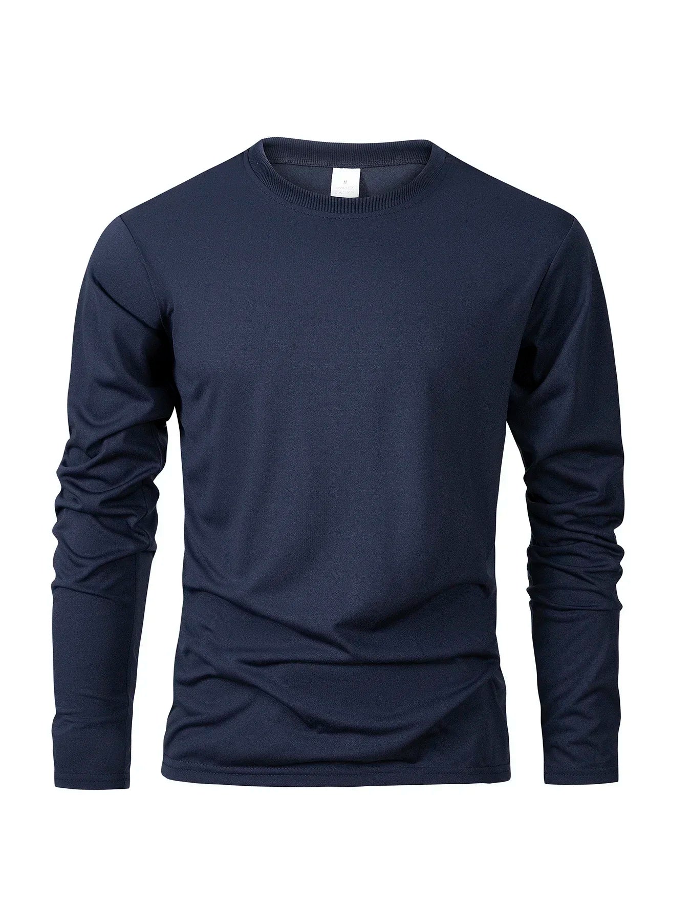 T-shirts à manches longues pour hommes, décontractés, col rond, évacuant l'humidité, hauts de sport pour hommes, confortables et polyvalents