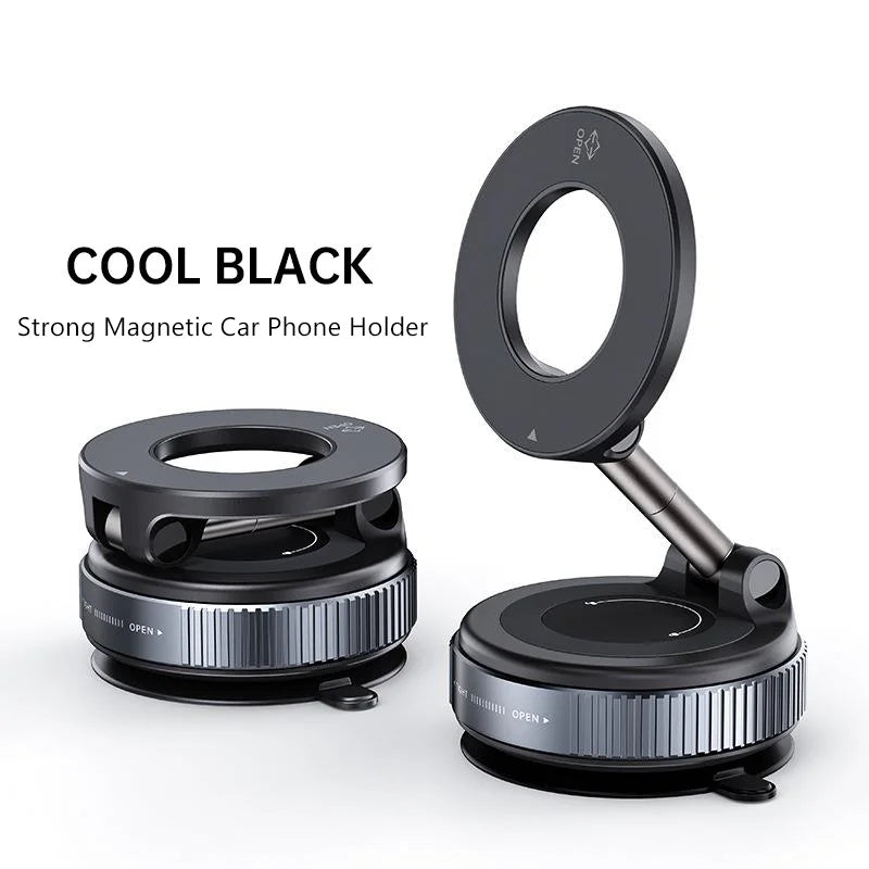 Nouveau support magnétique pour téléphone, design pliable, 360° °   Support de téléphone portable pour voiture, bureau, salle de bain, avec ventouse magnétique réglable