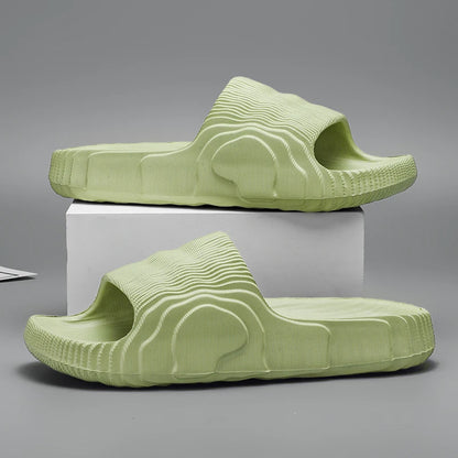 Sandales de plage solides pour hommes et femmes, pantoufles d'été antidérapantes, souples, unisexes, chaussures de luxe ultralégères pour l'extérieur
