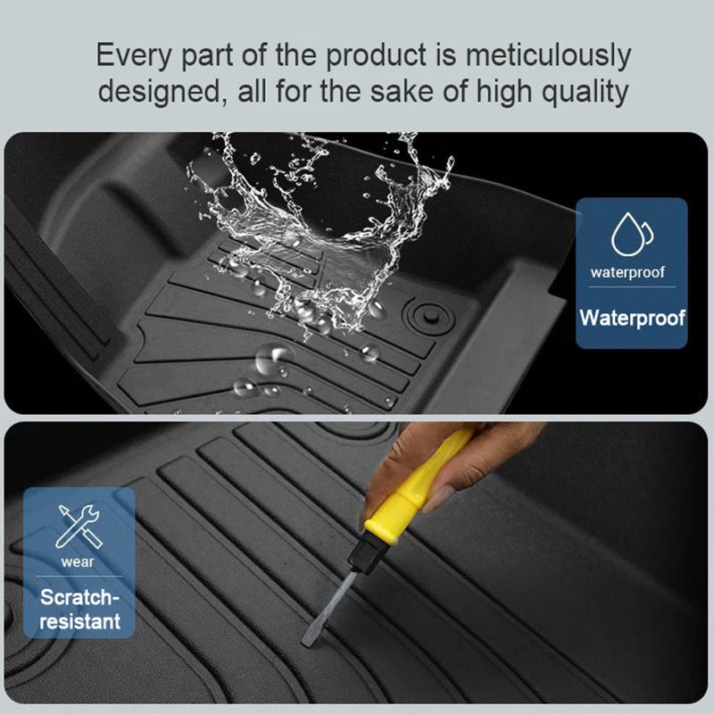 Tapis de sol de voiture pour Geely EX5 Galaxy E5 2024 2025 2026 LHD, imperméable, boue, coussinet complet, facile à nettoyer, matériau TPE, accessoires