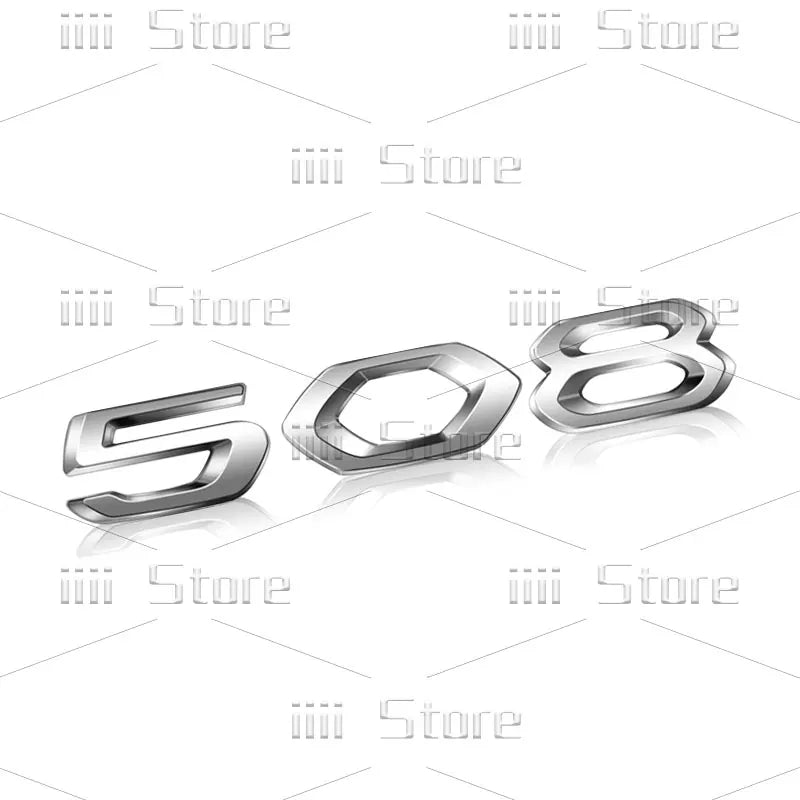 Autocollant 3D en métal chromé pour voiture, autocollant latéral de garde-boue de coffre arrière, accessoires automobiles pour Peugeot 208 308 408 508 GT RCZ