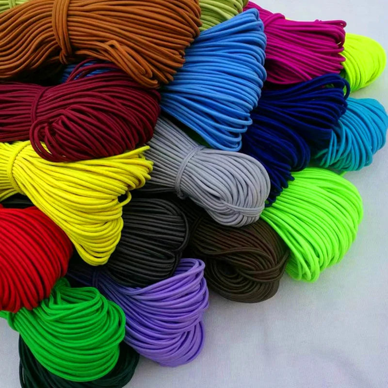 Bande élastique 1.0/ 1.2/ 1.5/ 2.0/ 2.5mm, fil élastique, perles faites à la main pour la fabrication de bijoux, accessoires de couture, bricolage