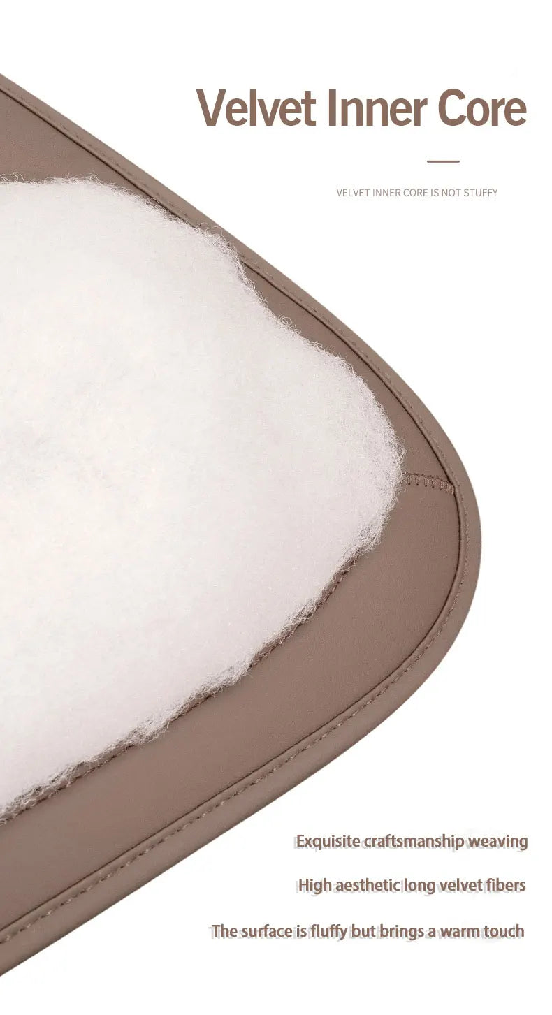 Housse de siège de voiture universelle en cuir, housse de coussin de taille pour siège de voiture, quatre saisons, coussin de Protection pour sièges intérieurs automobiles, accessoire de voiture