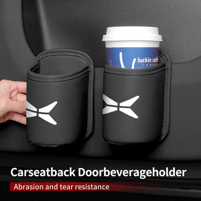 Boîte porte-gobelet de porte de voiture, boîte de rangement de tasse d'eau pour siège arrière de voiture, pour Xpeng P7 G3 G3i G9 P5 X2 N5 F30 H93 Beta 2019 2020 2021