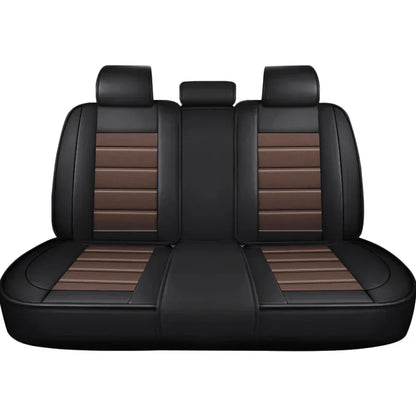 Ensemble complet de housses de siège de voiture en cuir PU, protection de banc fendue avant et arrière, quatre saisons universelles, adaptées à la plupart des accessoires de voiture SUV