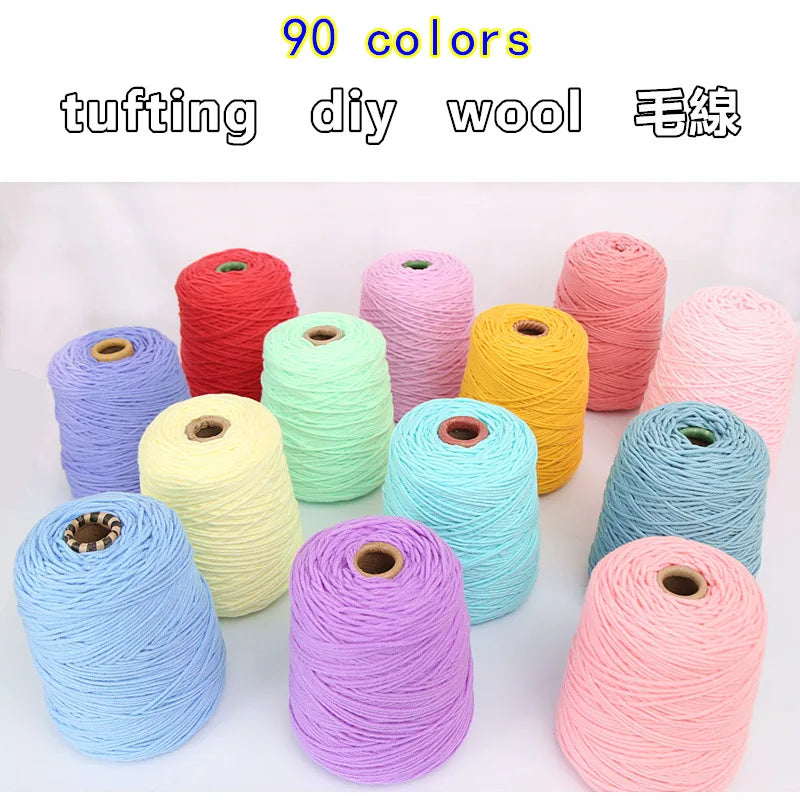 Pistolet à touffeter spécial 400g, 8 brins de coton au lait, ligne de saillie acrylique, broderie, tapis de coussin, fil de touffetage personnalisé