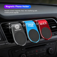 Support de téléphone magnétique pour voiture, support de navigateur GPS, accessoires pour VW GTI Polo Golf Passat Tiguan Arteon Touareg CC Taigo Caddy Jetta