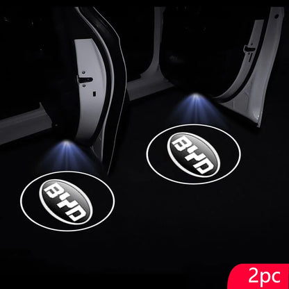 Pour BYD Atto 3 Act Tang F3 E6 Yuan Song Plus EV F0 Qin 2 pièces LED sans fil porte de voiture lampe de bienvenue projecteur lumière accessoires automobiles