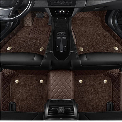 Pour VW Passat berline B5 B5.5 B6 B7 B8 B9 tapis Auto Double couche personnalisé tapis de sol de voiture Coche accessoires doublures de sol