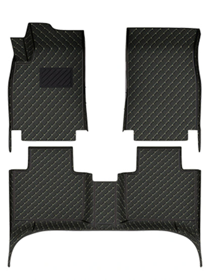 Tapis de sol de voiture en cuir microcarence personnalisé, intérieur automatique, doublure de luxe, couverture complète, KIT 308, 2007-2023