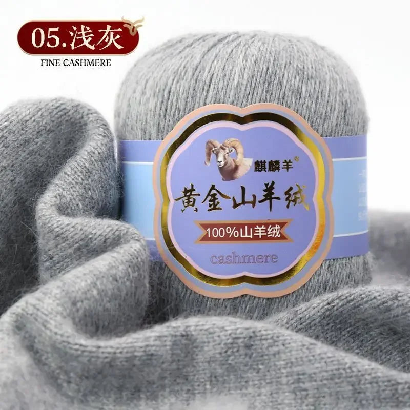 Fil de laine 100 cachemire pour optique moyenne ogo, écharpe, chaussettes, glafraîchement, chaud, 3 plis, crochet, doux pour la peau, 100% g/ensemble