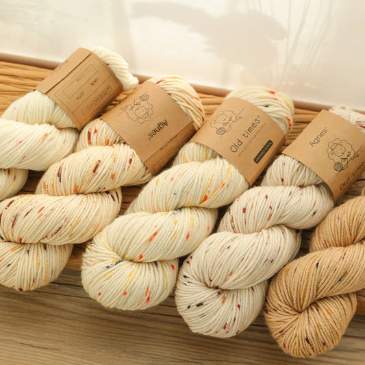 Fil de laine mérinos, tricot au Crochet, doux, teint à la main, chapeau DK tissé, fil arc-en-ciel pour bébé, 100g/écheveau