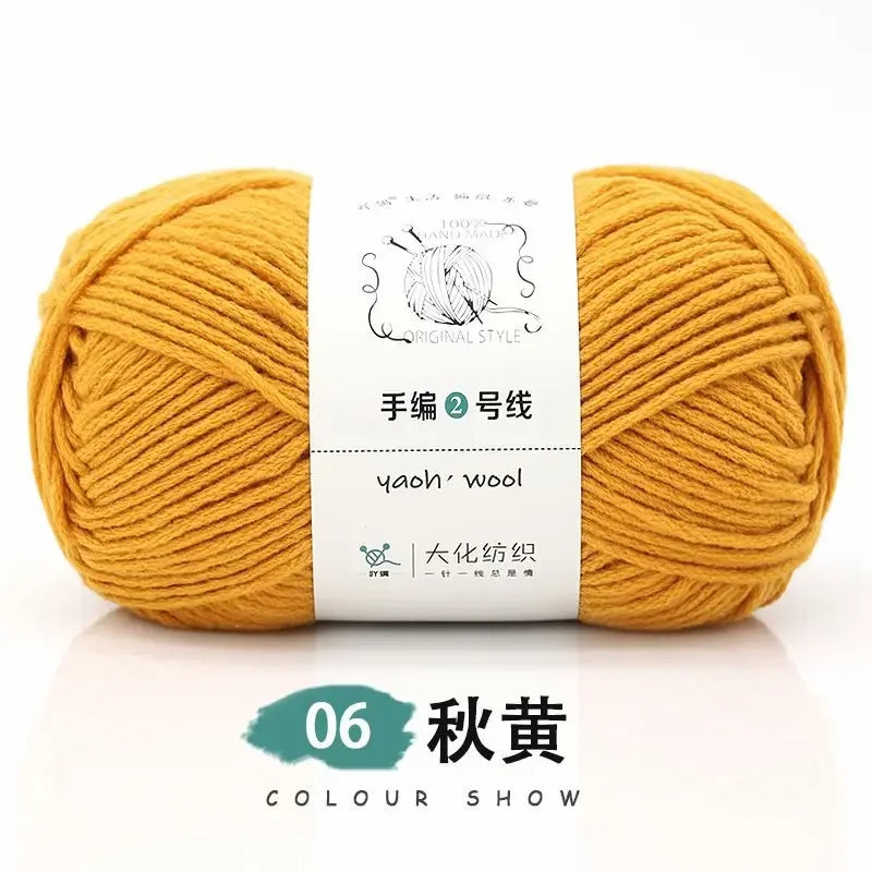 Fil de Coton Crocheté à la Main, 100g, Bricolage, Laine pour Bébé, Écharpe, Veste, Pull