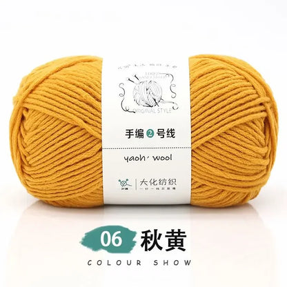 Fil de Coton Crocheté à la Main, 100g, Bricolage, Laine pour Bébé, Écharpe, Veste, Pull