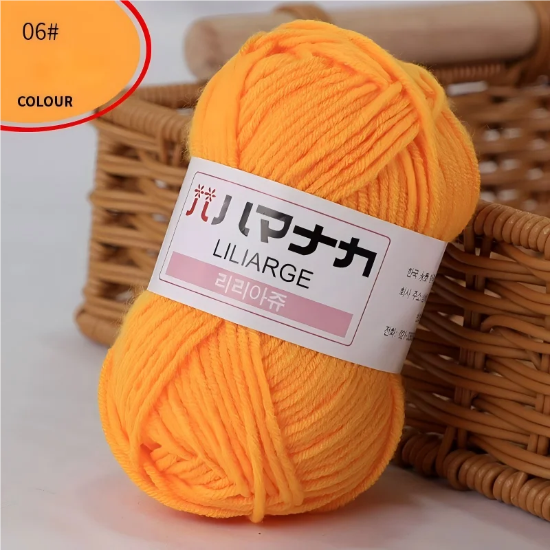 Fil à tricoter en coton doux et épais pour bébé, fil de velours en fibres épaisses pour tricot à la main, fil à crocheter pour pull DIY
