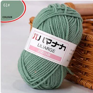Fil de laine à tricoter en coton doux et doux pour bébé, fil de velours en fibres épaisses, fil de laine à tricoter à la main pour pull de bricolage