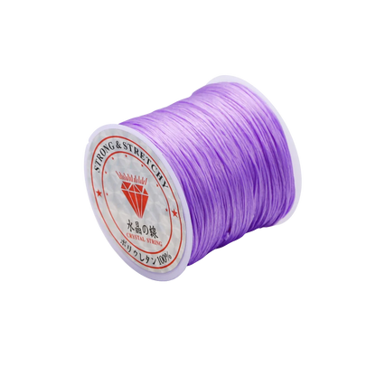 Fil élastique rond en cristal, 10 mètres, 0.7mm, cordon extensible en caoutchouc et Nylon pour la fabrication de bijoux, Bracelet de perles