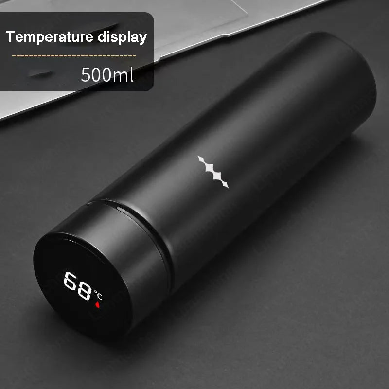 كوب حراري من الفولاذ المقاوم للصدأ 304 لـ BYD Formula Leopard SUPER 5 SUPER 8 SUPER 3 9، ملحقات سيارة، كوب ماء مفرغ بشاشة عرض ذكية