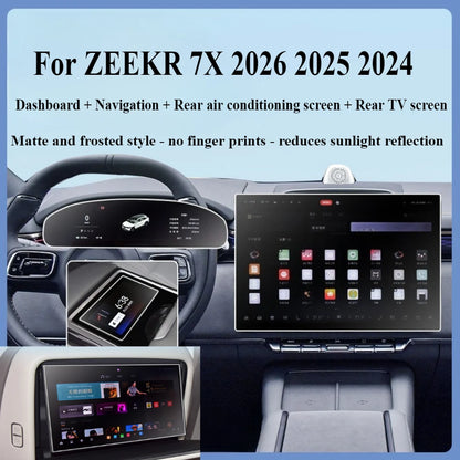 Verre trempé pour ZEEKR 7X 2026 2025 2024, accessoires de voiture, mat LCD, multimédia de Navigation GPS, Film de protection pour écran tactile