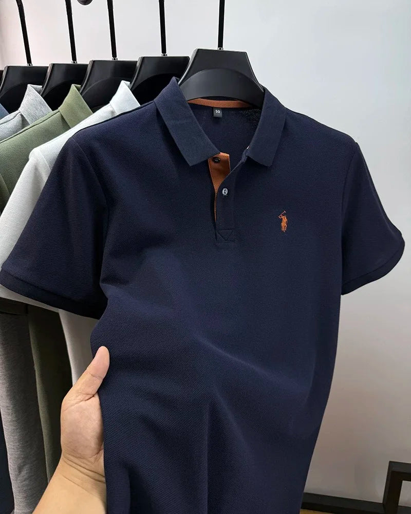 Marque haut de gamme 100% coton manches courtes polo shirt hommes été mode Designer nouveau poney broderie Casual t - shirt mode hommes