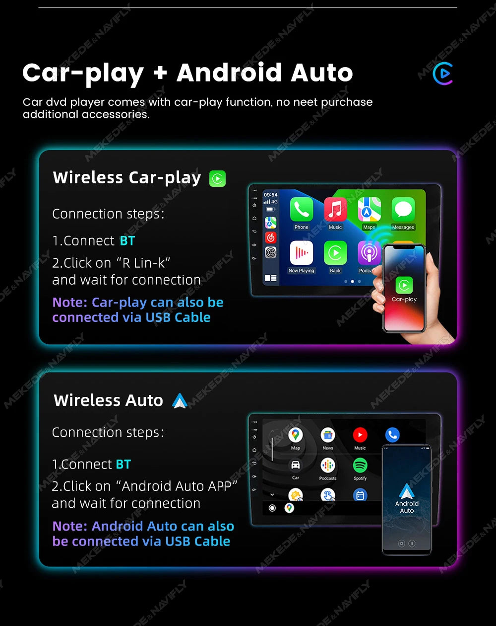 Carplay sans fil Autoradio 2G+32G Pour Seat Leon 2 MK2 2005 2006 2007 2008-2012 Android 14 Navigation GPS Lecteur vidéo multimédia pour voiture