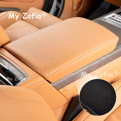 Couvercle de boîte d'accoudoir en cuir pour voiture Zeekr 9X 2025 2026, anti-rayures, Console centrale, main courante, accessoires décoratifs de protection
