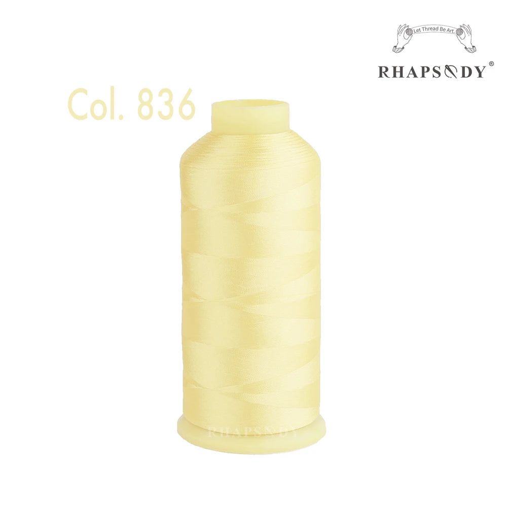 Fil à broder en Polyester 5000m 40WT, pour Machine à broder Brother Singer Janome Babylock, couture à domicile 120D/2 variétés de couleurs