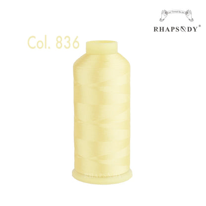Fil à broder en Polyester 5000m 40WT, pour Machine à broder Brother Singer Janome Babylock, couture à domicile 120D/2 variétés de couleurs