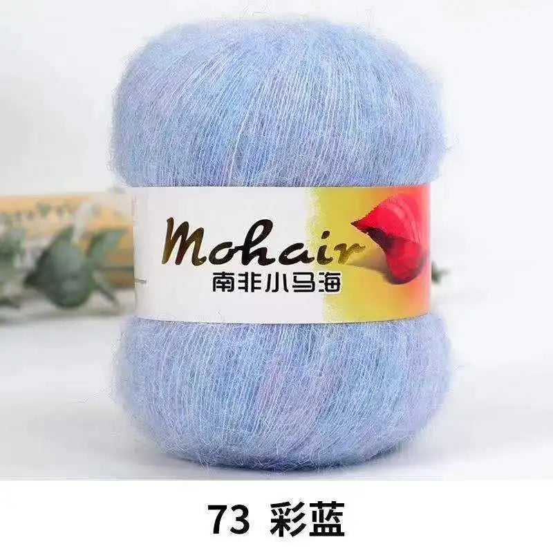 Fil de laine Mohair d'alpaga en peluche pour fil à tricoter, écharpe de pull 40 grammes/boule, fils épais de Lanas doux et chaud gonflés